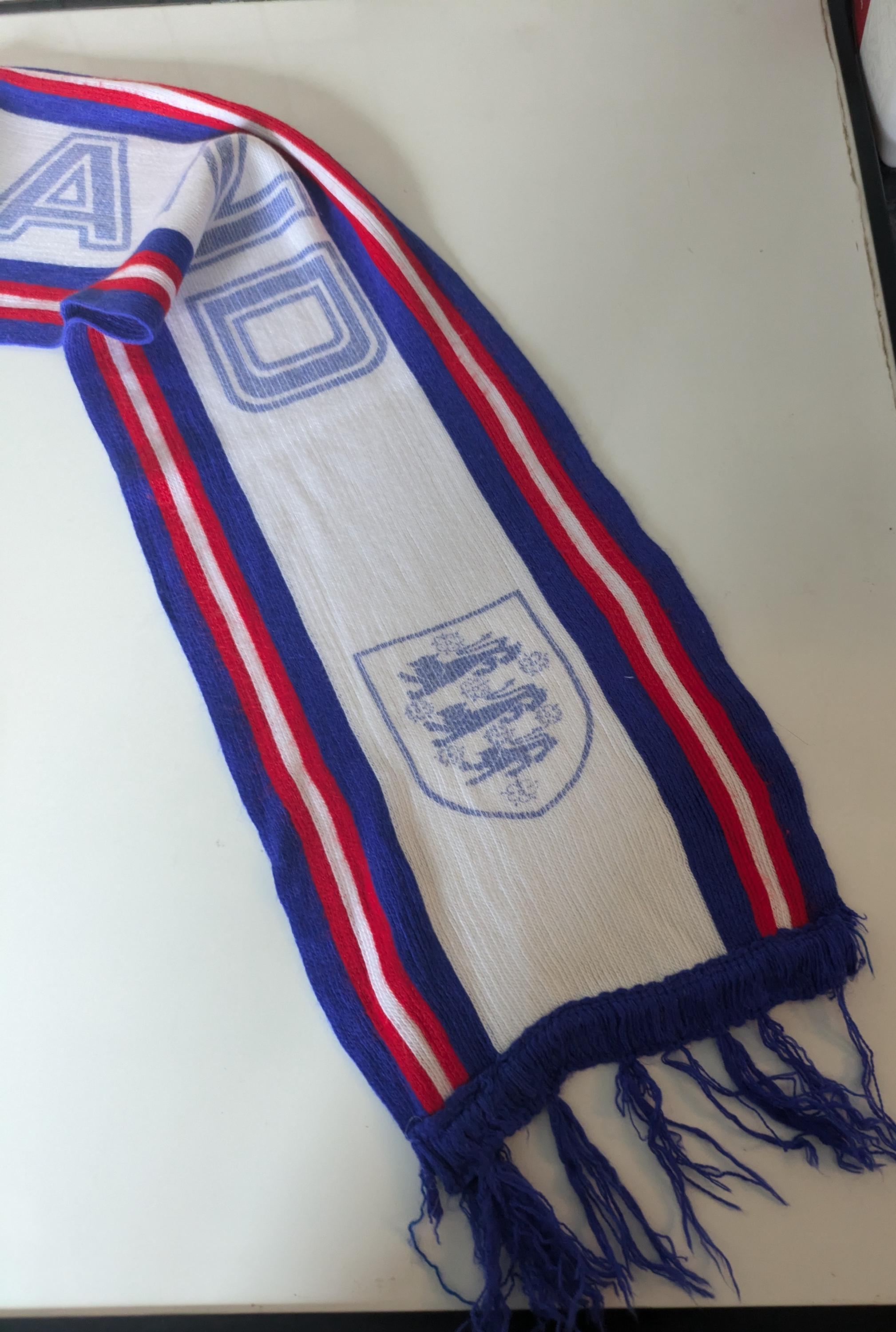 Vintage 1970's England Football Team Scarf. Pure Retro - Etsy
