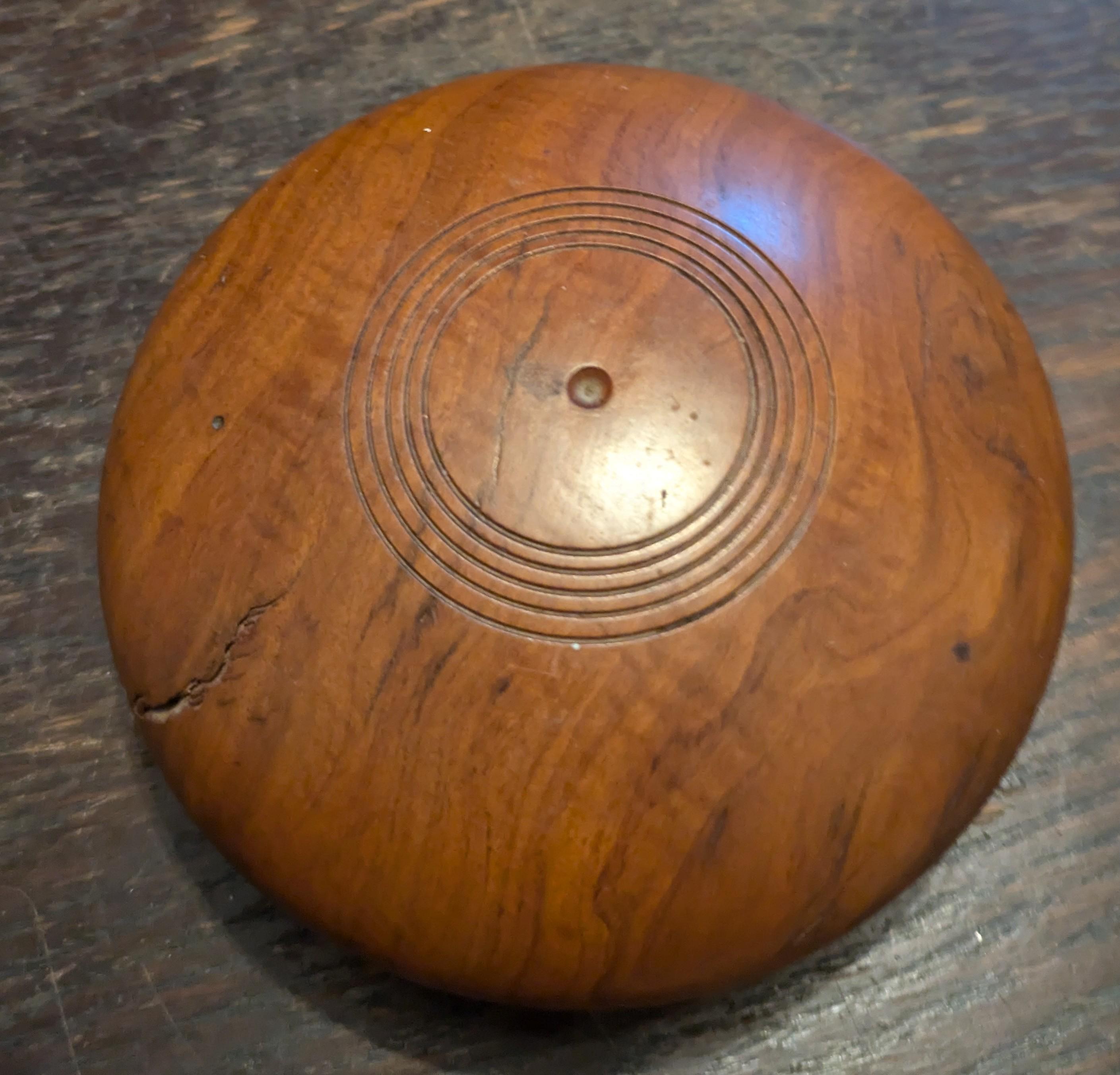 Vintage Australian Wooden Engineered Turned Disc 5