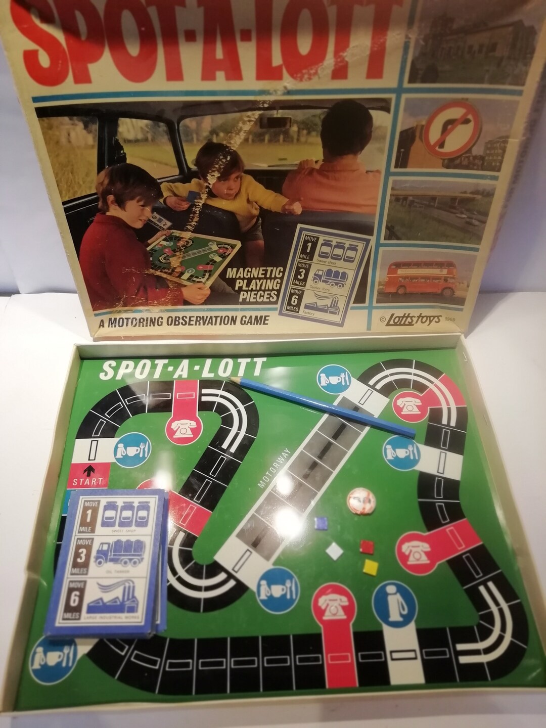 Vintage Spot a Lot Travel Board Game C.1965 Complete Etsy