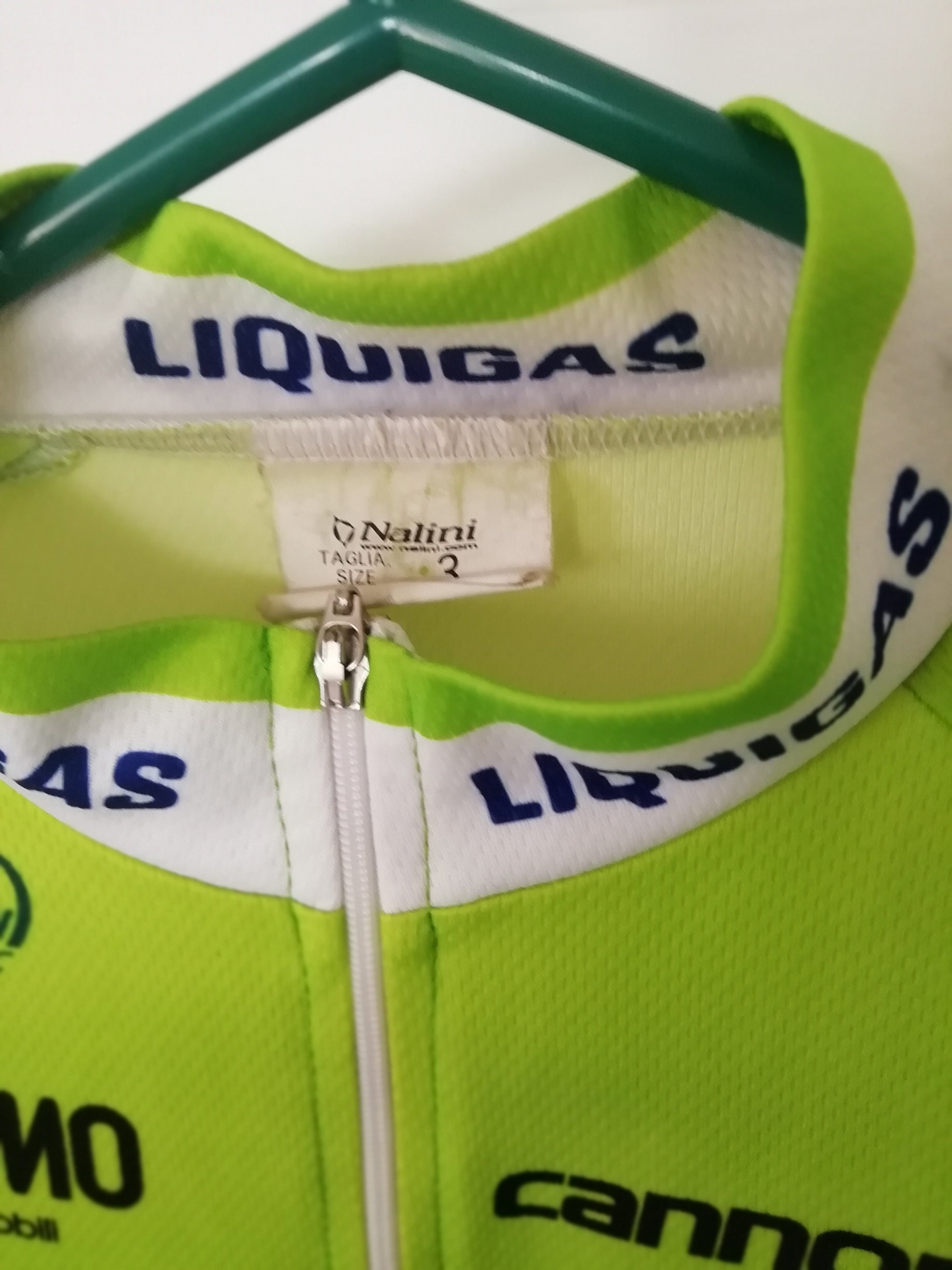 Maillot Cyclisme Thermique Nalini Vintage - Team Liquigas-Pata 2001 - Homme Taille 8 - Occasion
