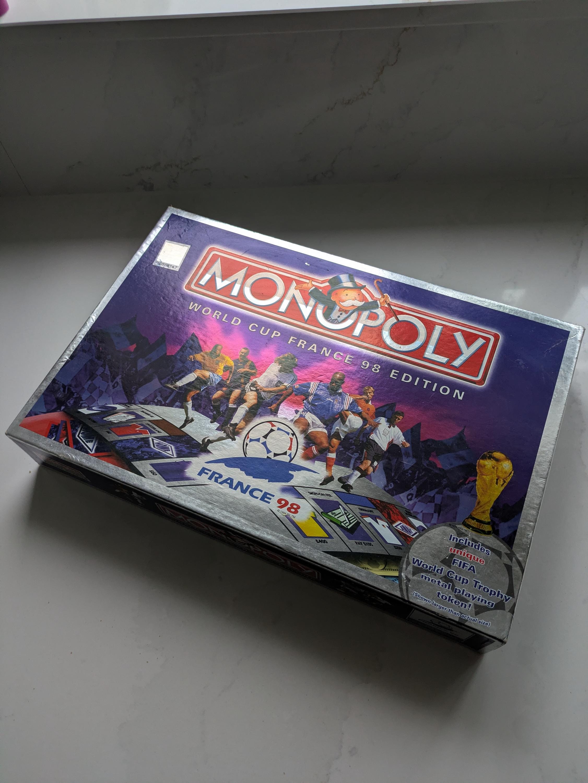 Juego de Monopoly vintage de la Copa del Mundo de Francia 98