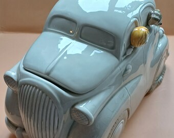 Awesome Vintage 1978 Fitz And Floyd &quot;AUTO&quot; Ceramic Cookie Jar - Fitz And Floyd Collectible Cookie Jar