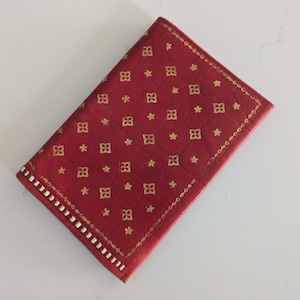 Vintage Florentine soft leather purse wallet embossed with 22 carat gold in lovely condition