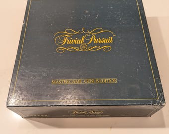 Vintage 1982 Trivial pursuit Master game Genus edition complete in good condition