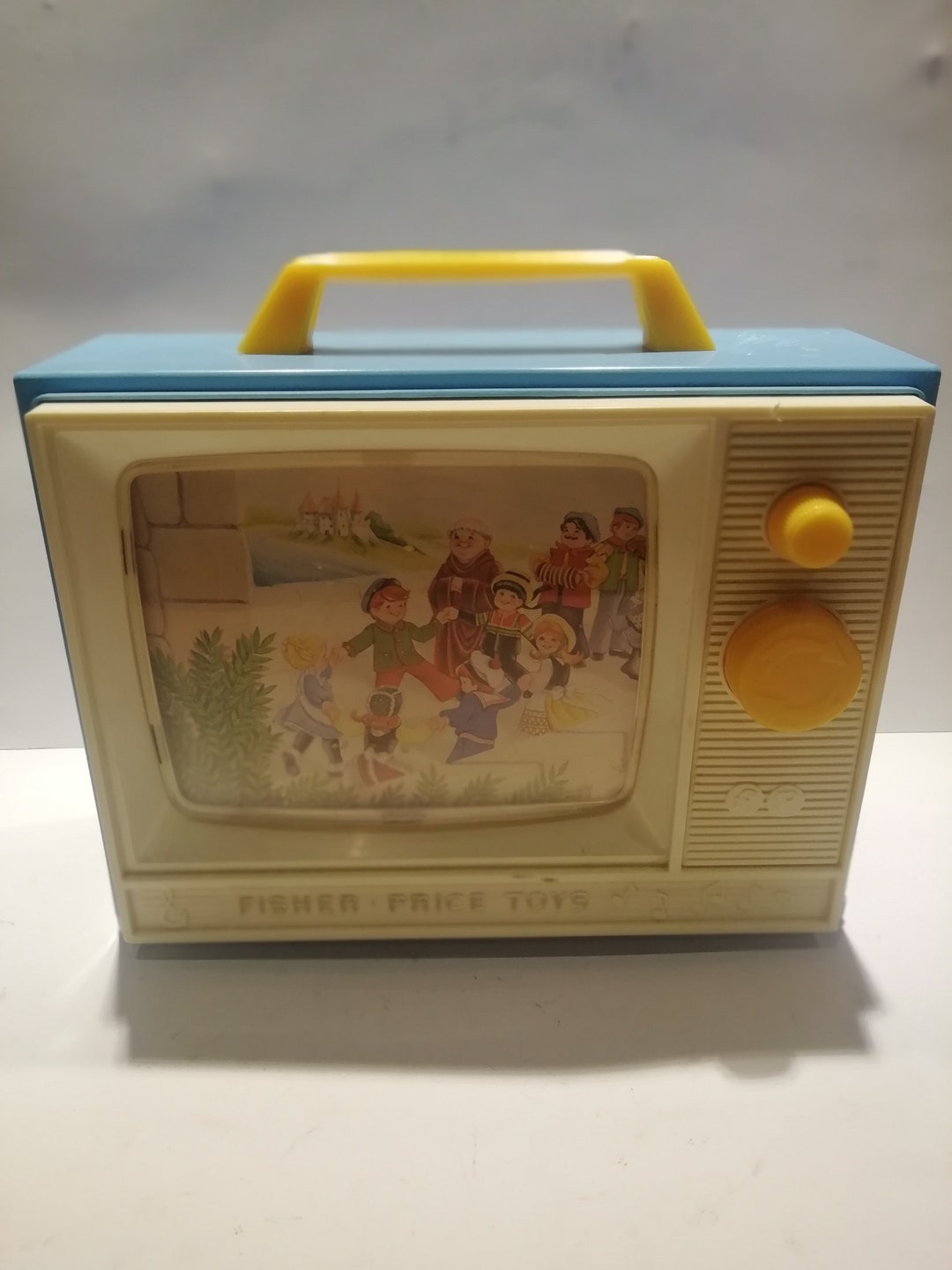Vintage '60s Fisher Price WIND UP TV No.113 Music Box Etsy