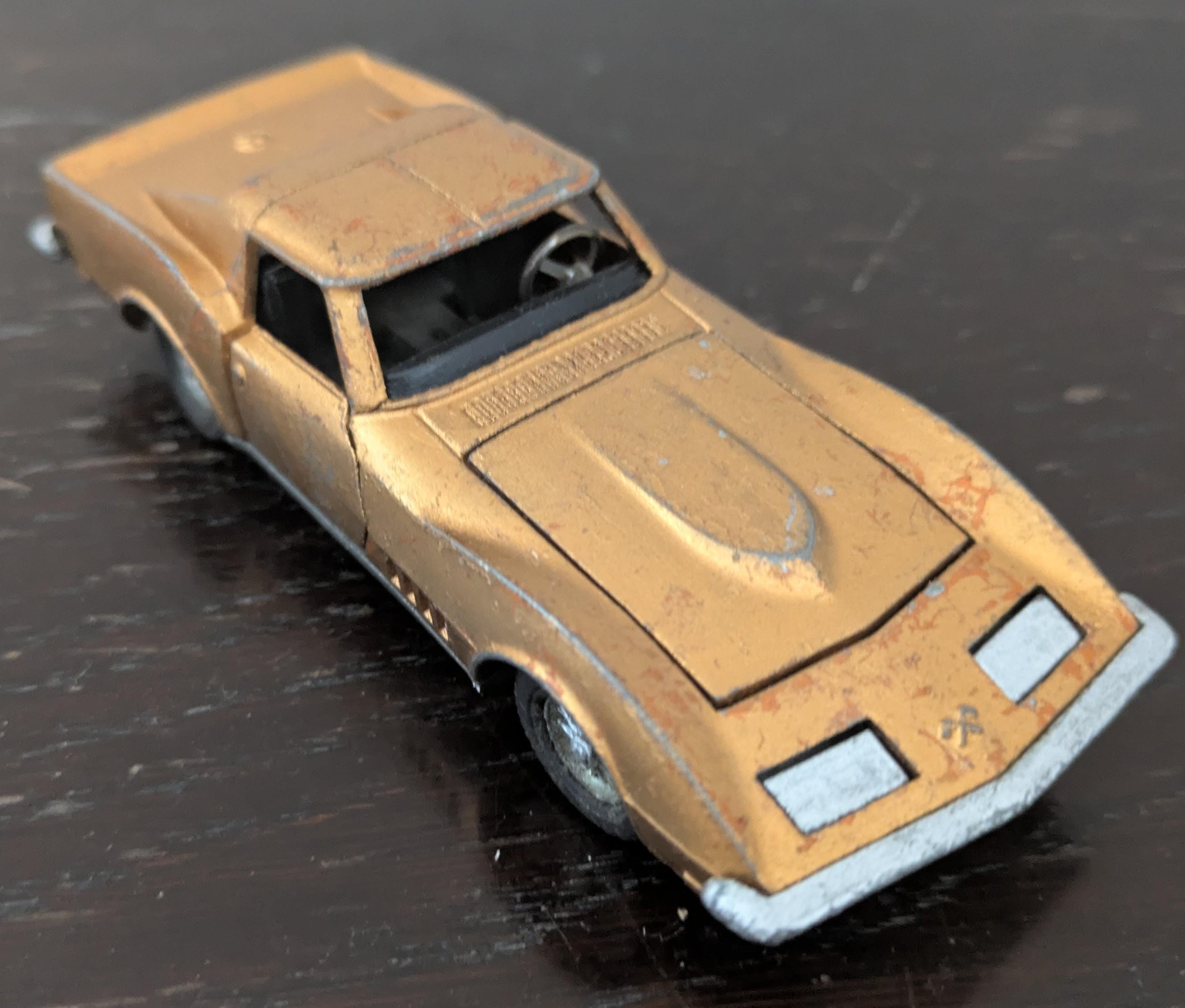 Vintage Corvette Stingray Model221 in Gold by Dinky. - Etsy Canada