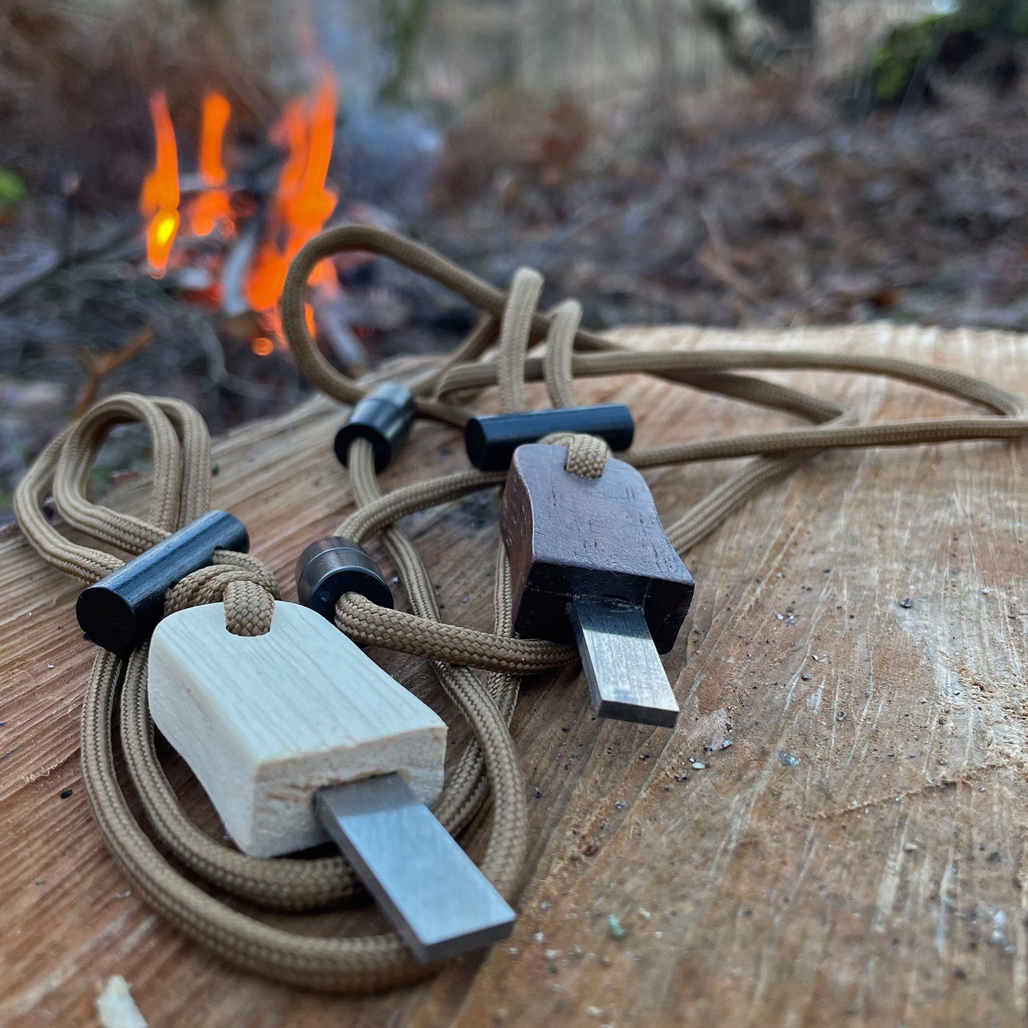 Kit de iniciación de incendios de pedernal y acero para acampar,  senderismo, [6 x 1/2 pulgadas] Herramienta de supervivencia hexagonal de  ferro con