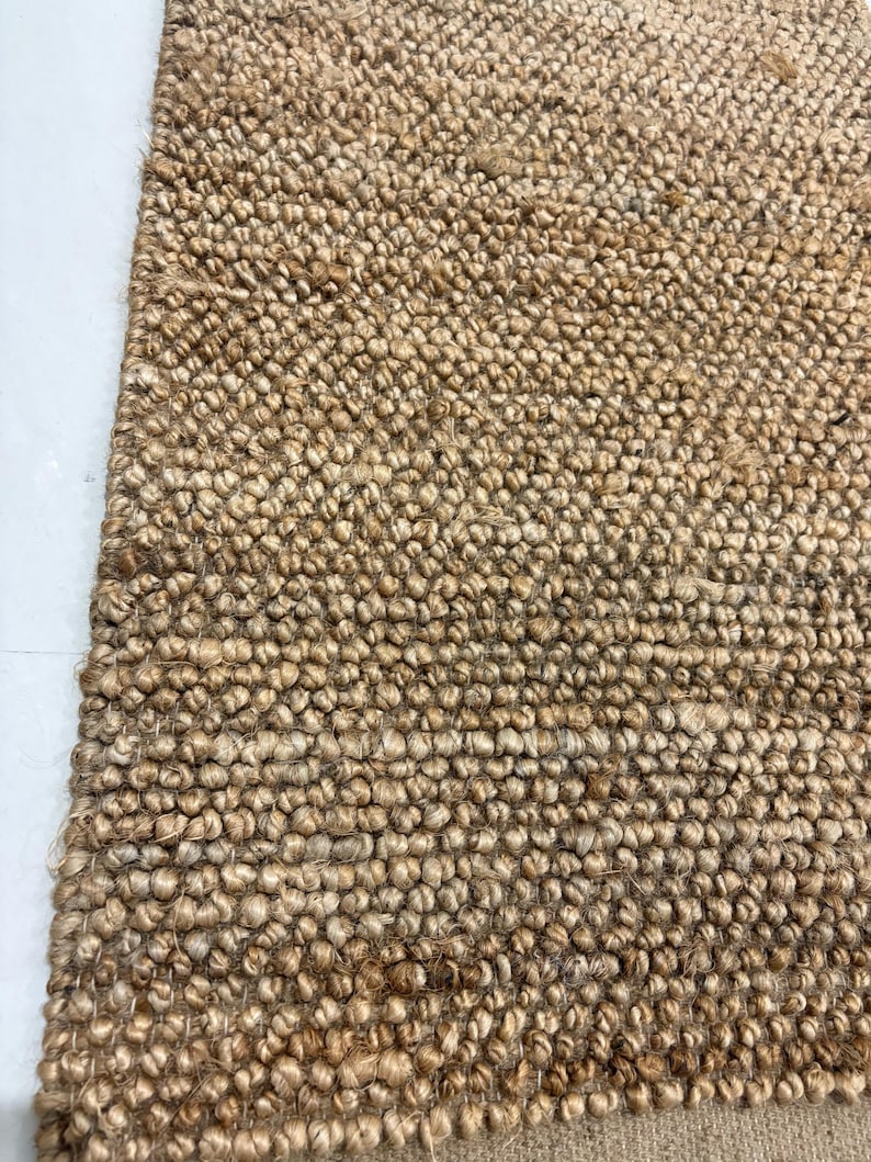 Nubby Rugs Handwoven Jute Area Rug – Rustic Eco-friendly Boho Decor - Etsy