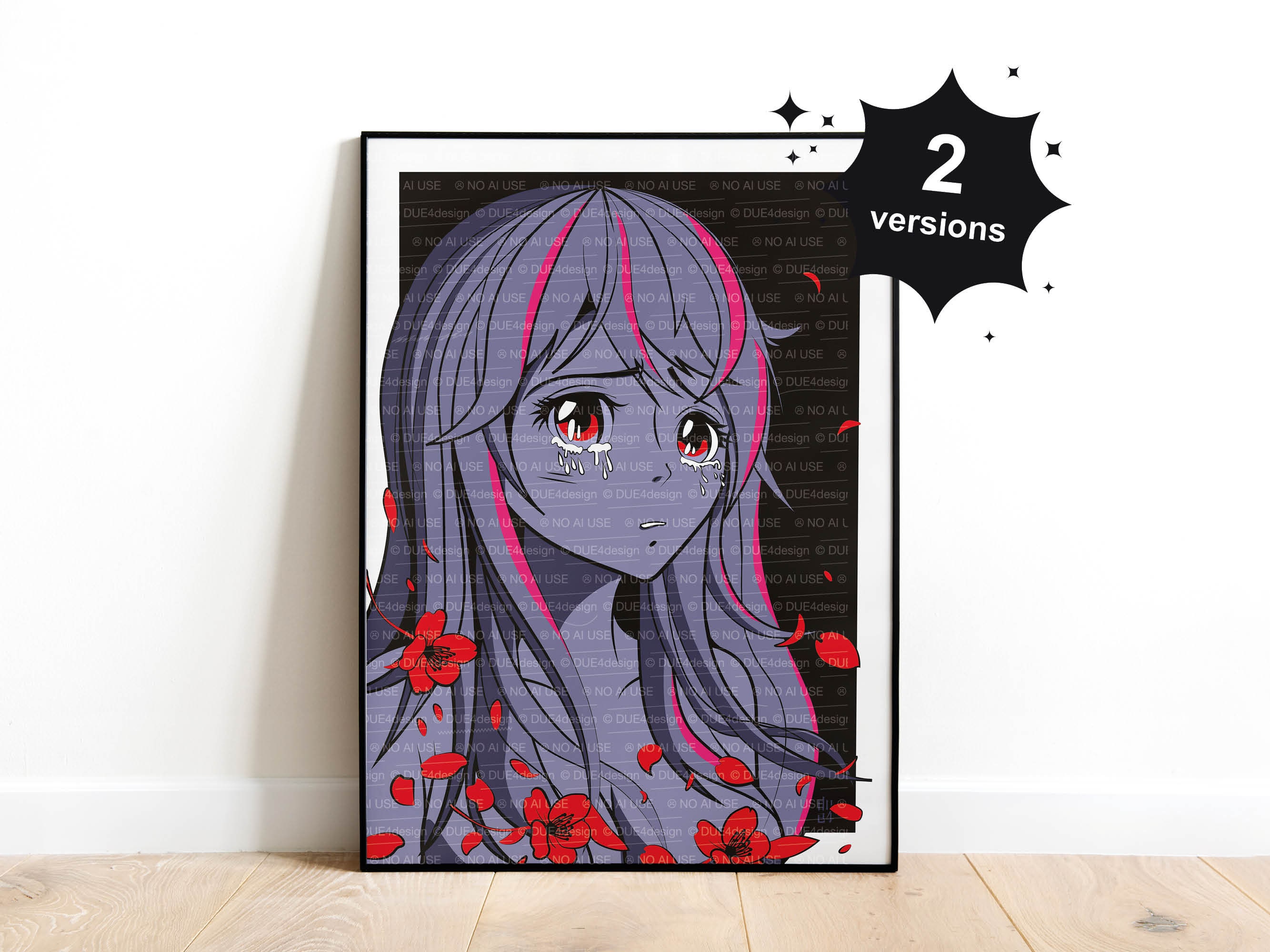 Sad Anime Girl Poster for Sale by LEVANKOV Items