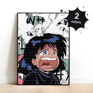 Digital Print &quot;Why?&quot;, Crying Anime Girl Wall Art Decor, Sad Anime Girl Poster, Crying Anime Digital Art, Gift for Anime fans, Multiple sizes