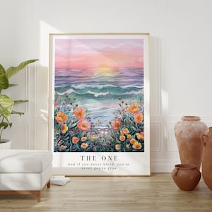 If you never bleed, you&#39;re never gonna grow, The 1 Poster, Watercolor Print, Digital Download, Handmade, Floral print