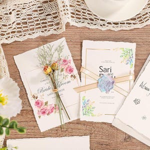 Fogli di carta A4 fatti a mano, 300 fogli GSM 100% cotone, carta vintage indiana bianca fatta a mano con bordo frastagliato, ecologica, senza legno, set da 50