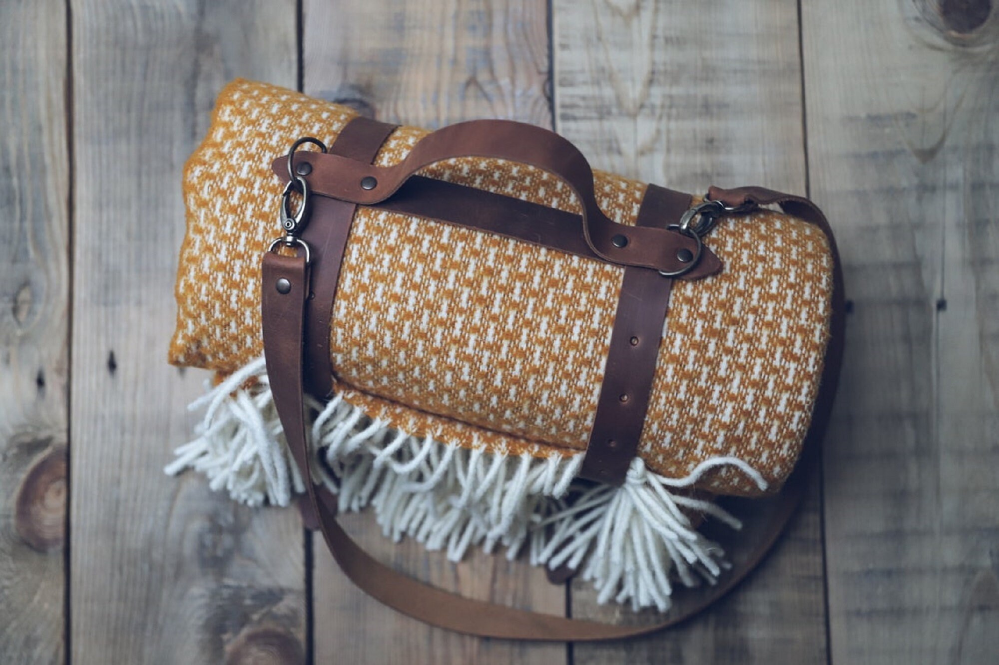 thumbnail image 2 of 2-Pack Picnic Blanket Carry Straps - Adjustable Yoga Mat Holder For Camping & Beach Outings 2 of 14