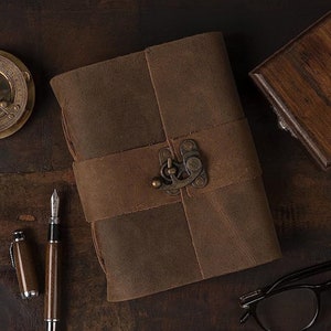 Vintage Leather Journal Lined Pages, Writing Journal, Leather Journals for Women | Daily Journal, Leather Bound Journal, Leather Sketchbook