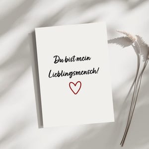 Carte postale numérique « Tu es ma personne préférée » – Téléchargement instantané – Saint-Valentin, amitié, amour – Carte imprimable