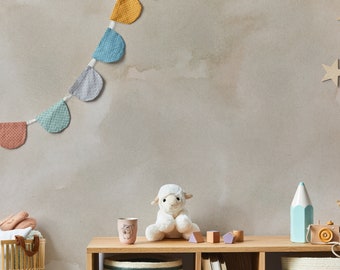 Beige Aquarell Marmor Design Tapeten Wandbild - Elegantes Wanddekor für Schlafzimmer, Wohnbereich und Flure