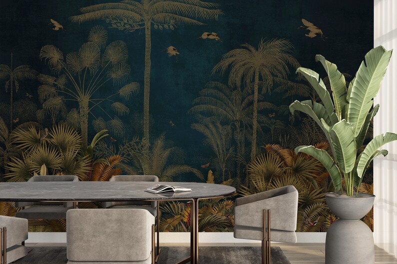 Jungle Tropical Forest Peel & Stick Wallpaper Removable, Selfadhesive