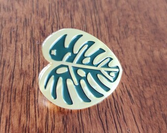 Monstera Leaf Enamel Pin