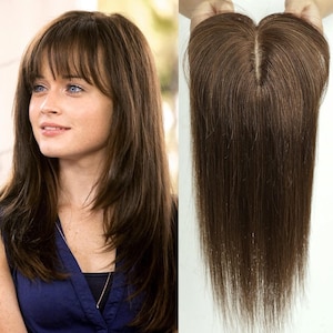 Hair Toppers for Women Brown Color Real Human Hair Top Hair Extensions Hair Pieces for Thinning Hair Made of  Premium Remy Human Hair 12inch