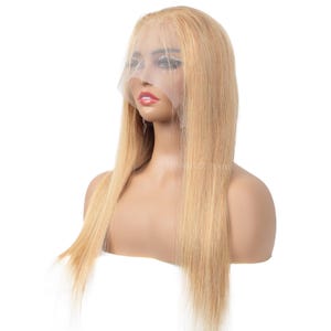 Honey Blonde Lace Front Wig: 13x4 HD Swiss Lace, Human Hair