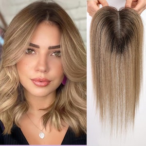 Hair Toppers for Women Real Human Hair Top Hair Extensions Hair Pieces for Thinning Hair Made of  Premium Remy Human Hair 12inch