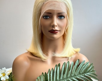 Blonde 613 Layered Cut H.d Lace Front Straight Wig With  display picture 1