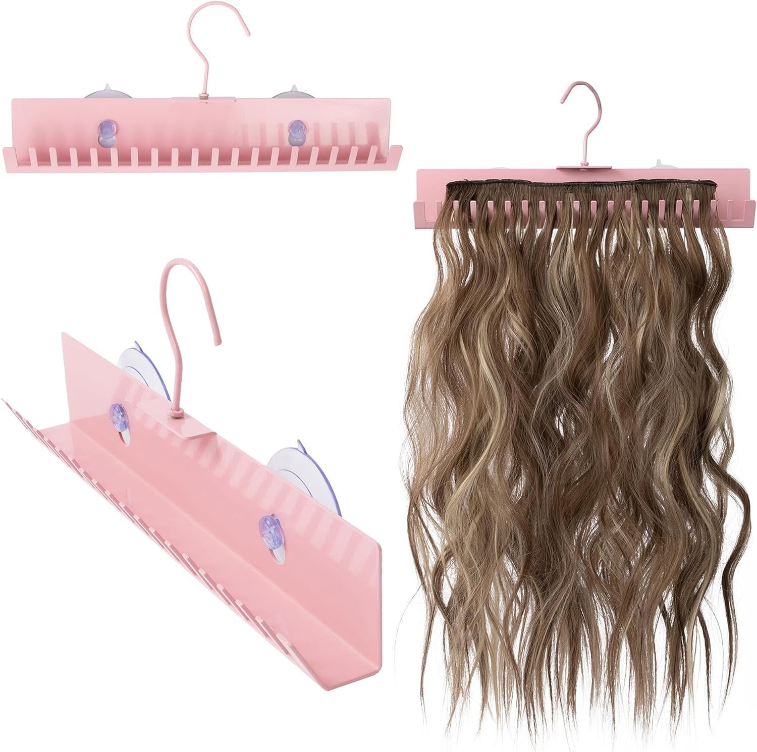 Hair Extension Holder Lightweight Hair Extension Hanger With 360 Rotating  Hook Hair Holder for Washing, Drying, & More 