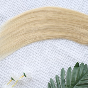 Bande dans les extensions de cheveux cheveux humains - Extension de cheveux blonds longs vrais cheveux remy pour les femmes droites 20PCS / Pack 1.8OZ