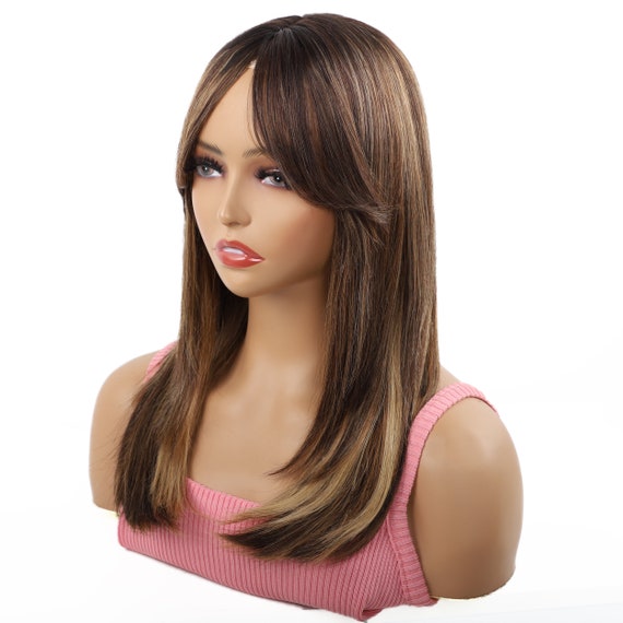 20 Inch Honey Blonde Remy Human Hair Wig: Straight Lace Part  display picture 1