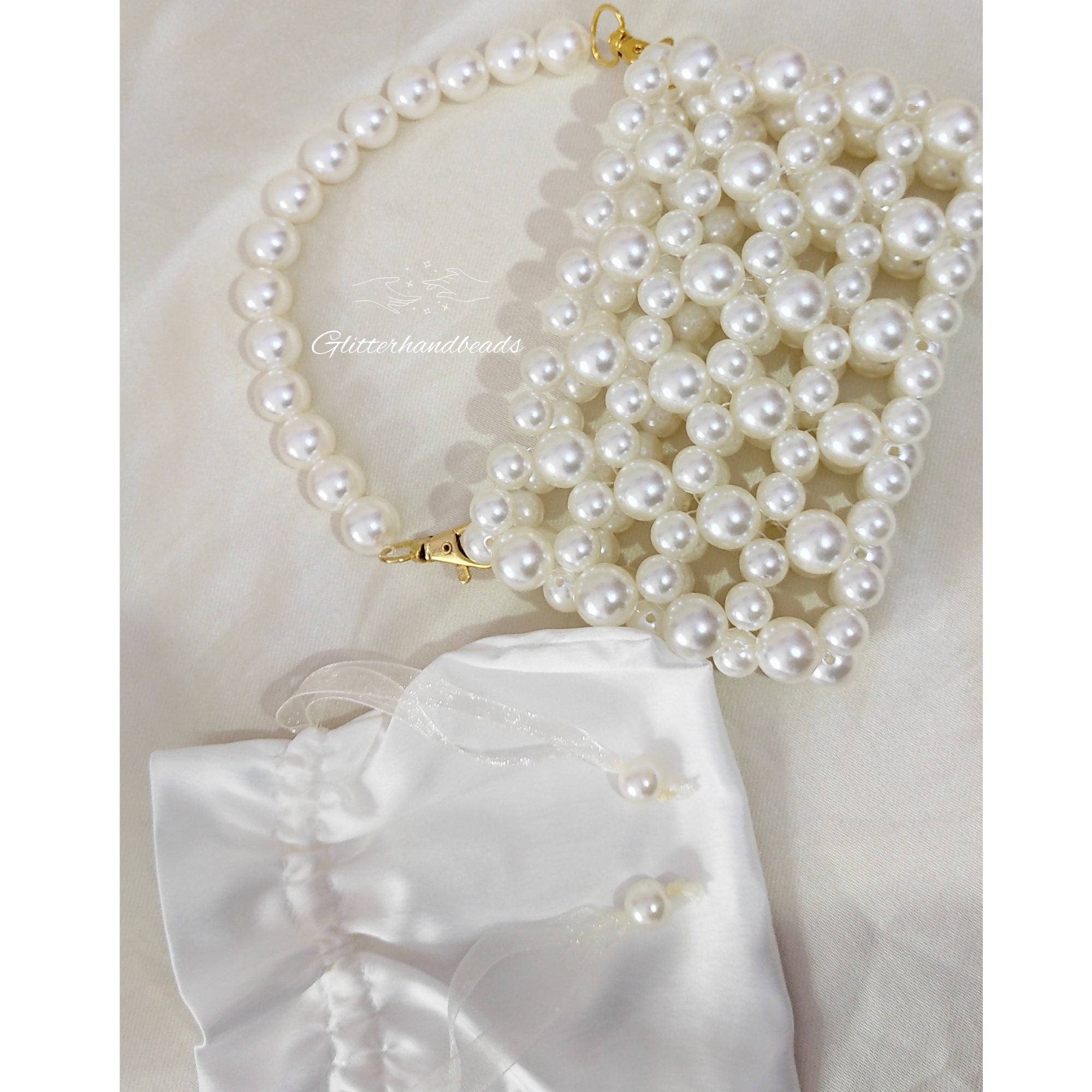 Pearl Bag,pearl Clutch Bag,white Pearl Purse,bridal Gifts,beaded ...