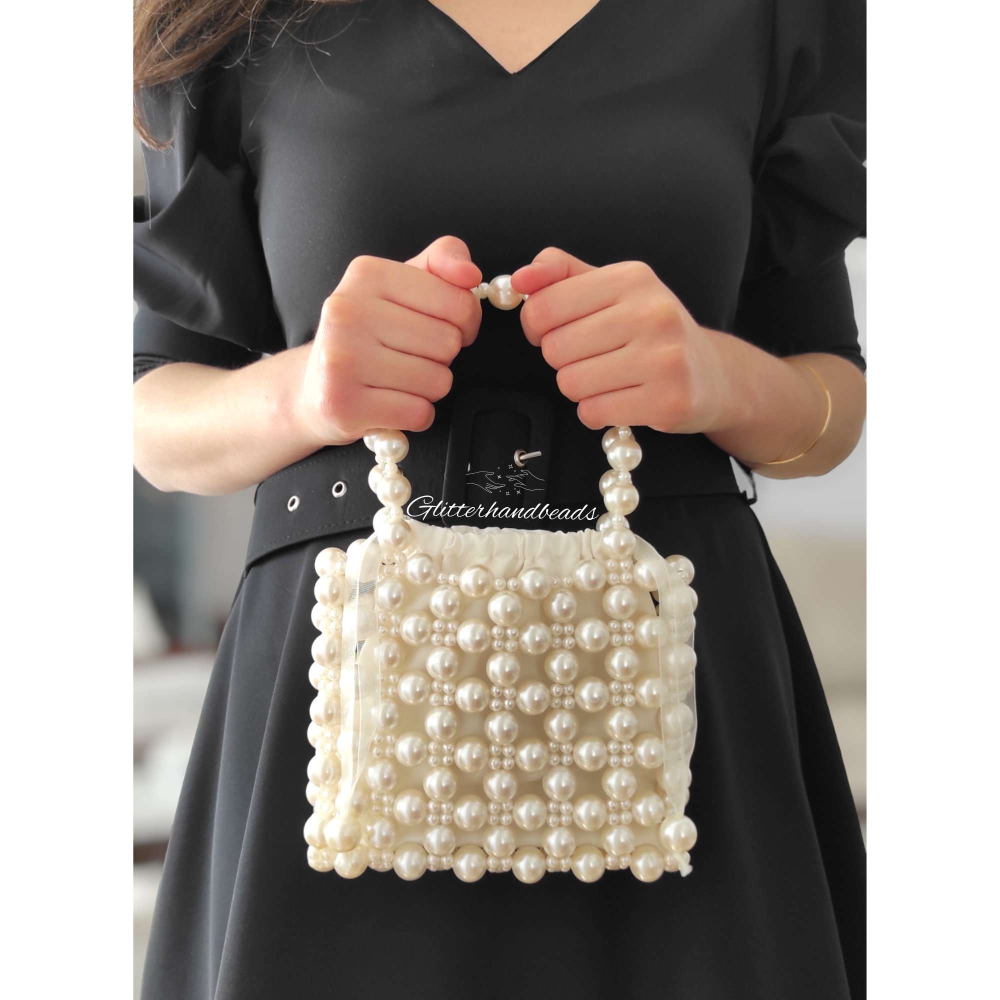 Amazon.com: Forwe Little Girls Toddler Crossbody Purse with Pearl Flowers  Mini Cute Princess Handbags Shoulder Chain Bag (A-Black) : Clothing, Shoes  & Jewelry