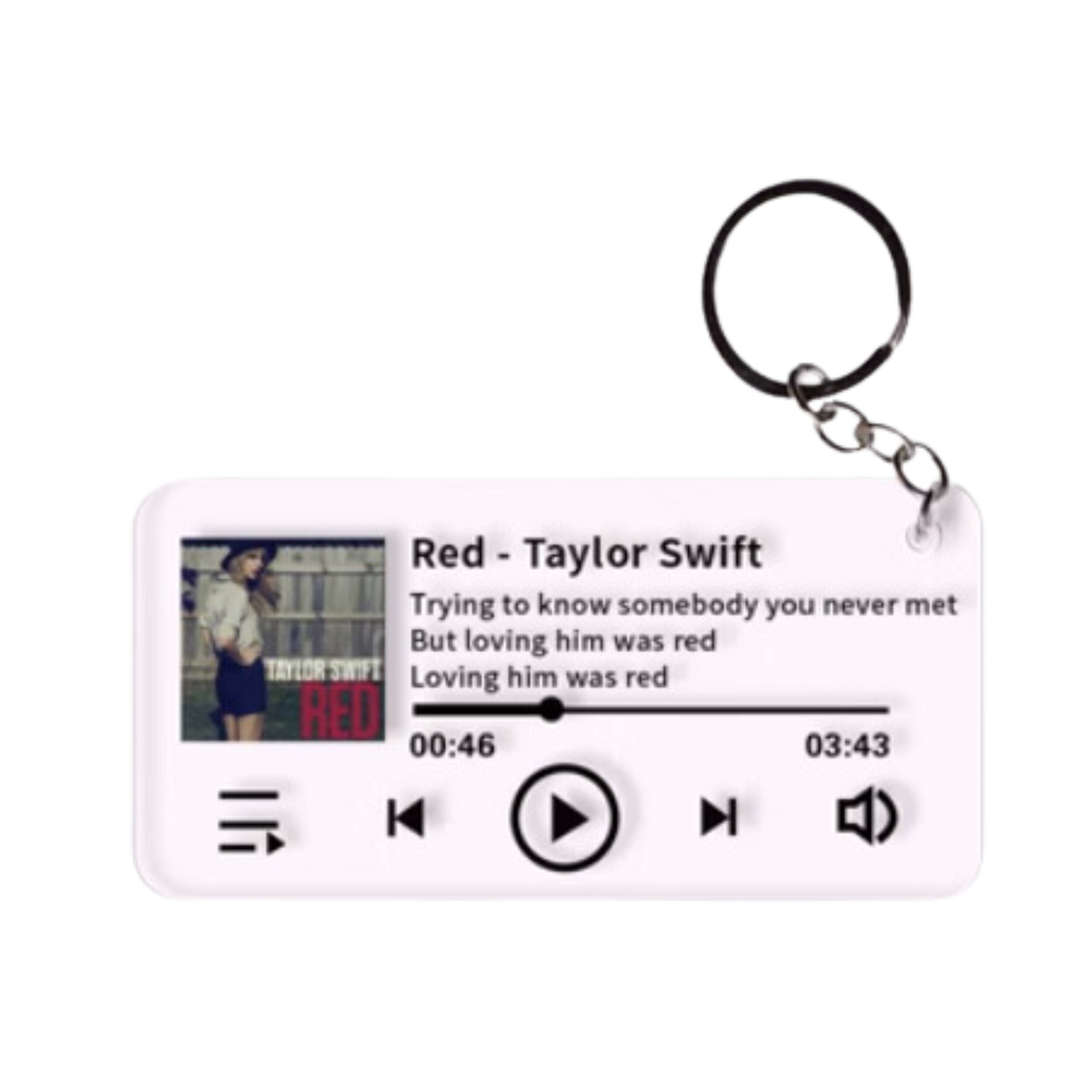 Custom Taylor Swift Key Chain Taylor Swiftie Merch Song Key Chain Music Keyring Taylor Eras