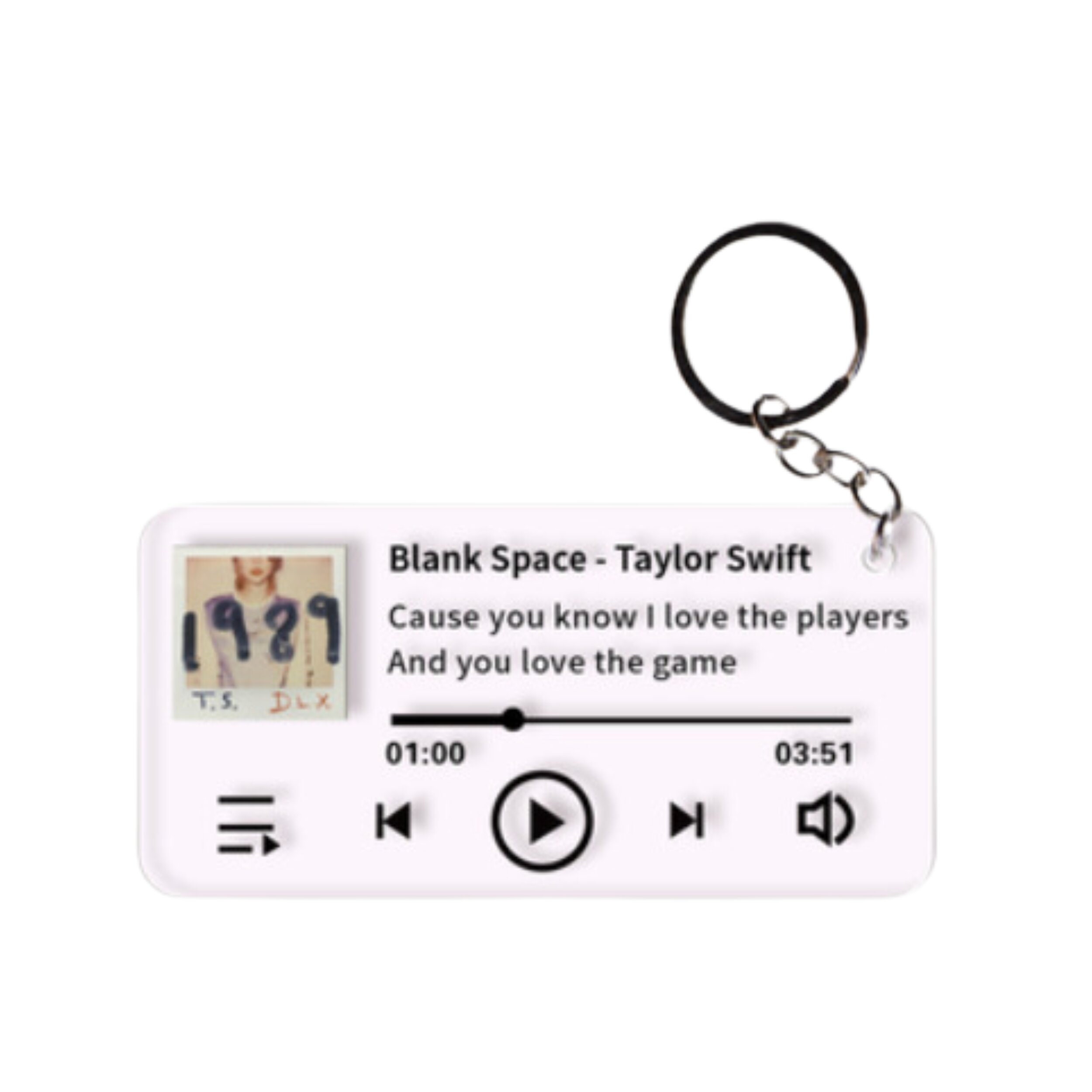 Custom Taylor Swift Key Chain Taylor Swiftie Merch Song Etsy