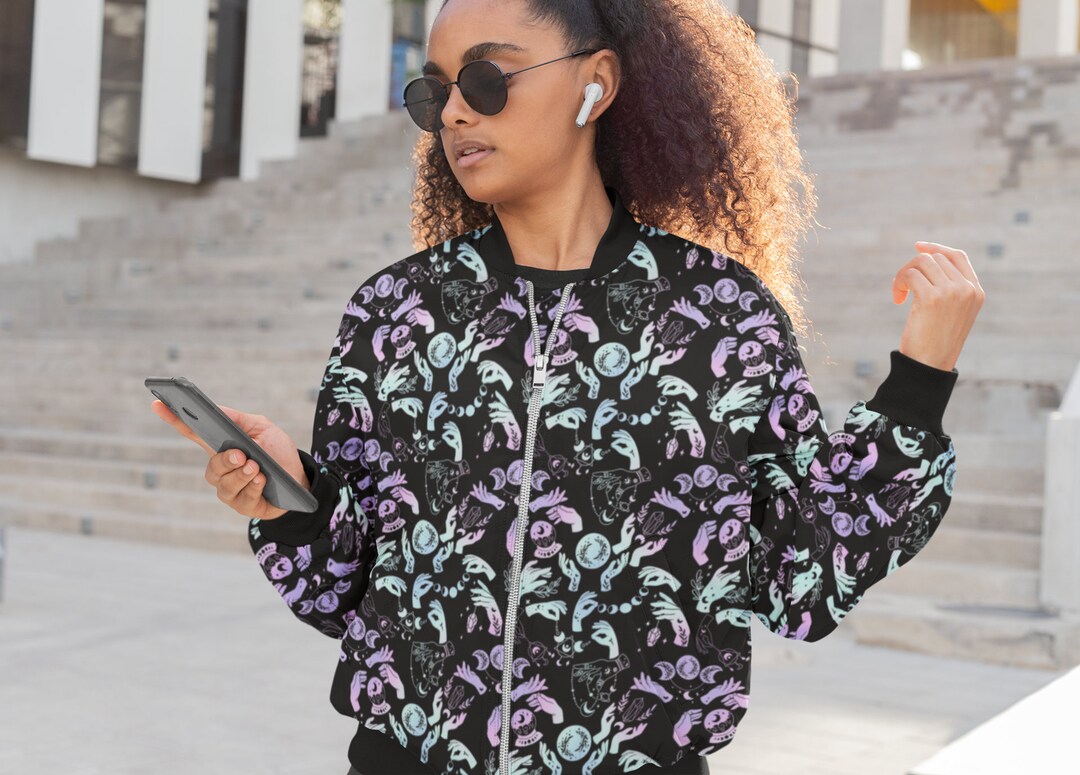 Pastel Goth Jacket, Creepy Cute Jacket, Kawaii Goth Jacket, Celestial