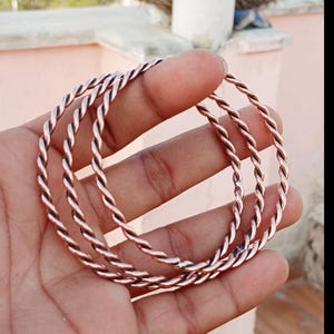 Pure 100% Copper Bangle, 3 Set Of Bangle, Handmade Bangle, Copper Think Bangles, Beautiful Bangle, Copper Jewelry, Woman Bangle
