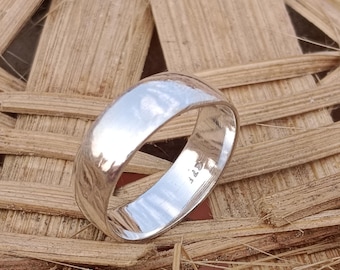 Handmade 925 Sterling Silver Ring: Thick Chunky Band, Wide Statement Ring