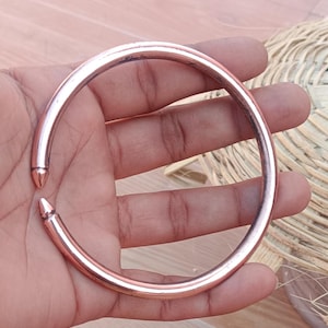 Classic Copper Bangle, Pure Copper Bangle, Handmade Bangle, Copper Heavy Bangle, Adjustable Bangle, Copper Jewelry, Beautiful Copper Bangle