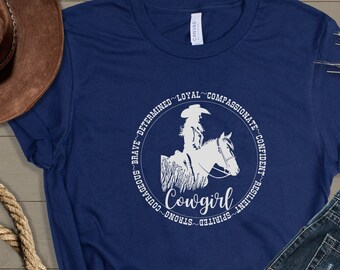 Cowgirl Vibes T-Shirt, Strong Woman Tee, Western Spirit T-Shirt, Cowgirl T-Shirt, Country and Western Wear, Country Girl Tee, Country Life