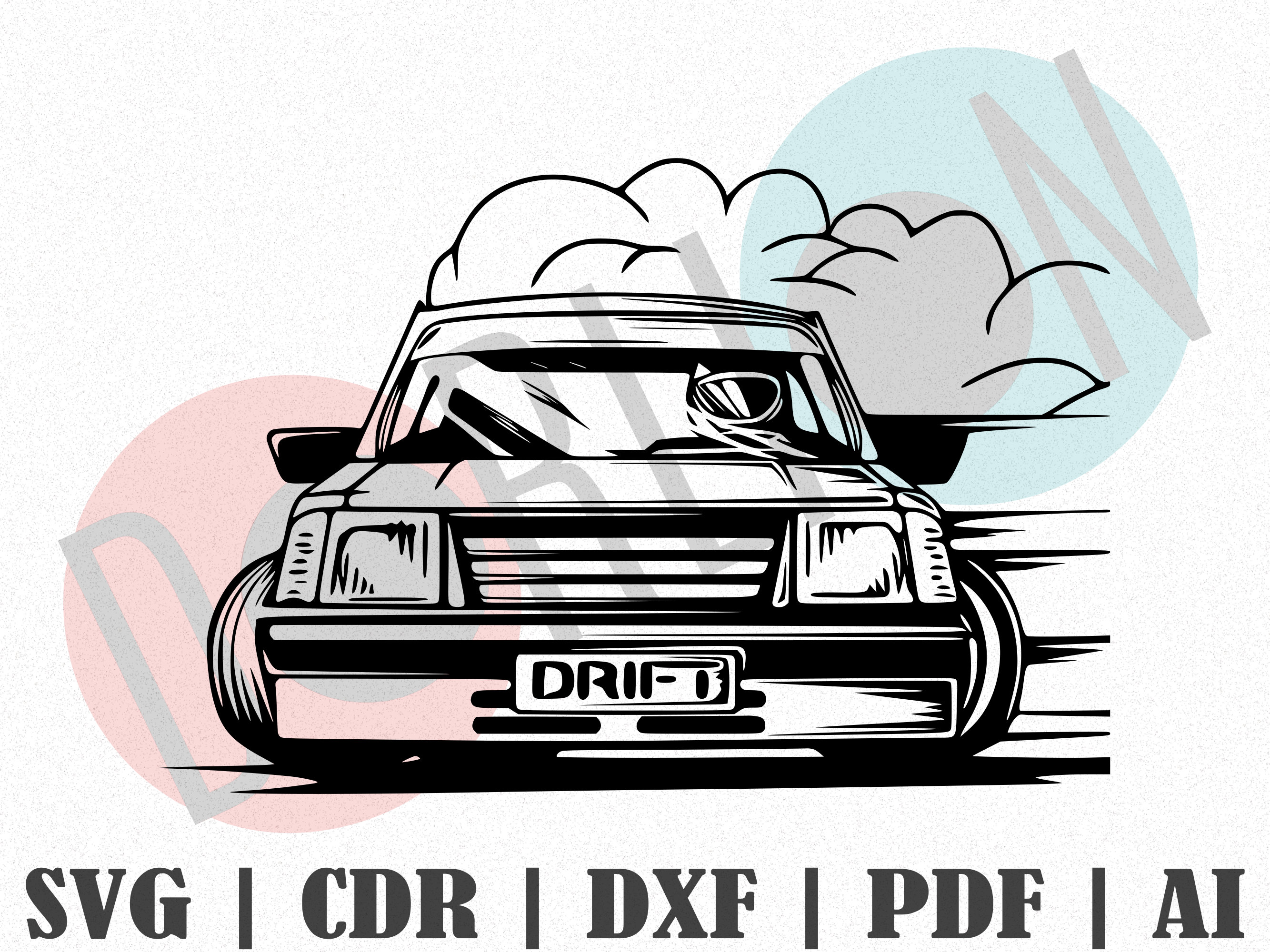 Drift Car Sticker 
