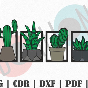 Cactus Design SVG, Customize Gift Svg, Vinyl, Bundle Cut File, Svg, Pdf, Ai Printable Design Files