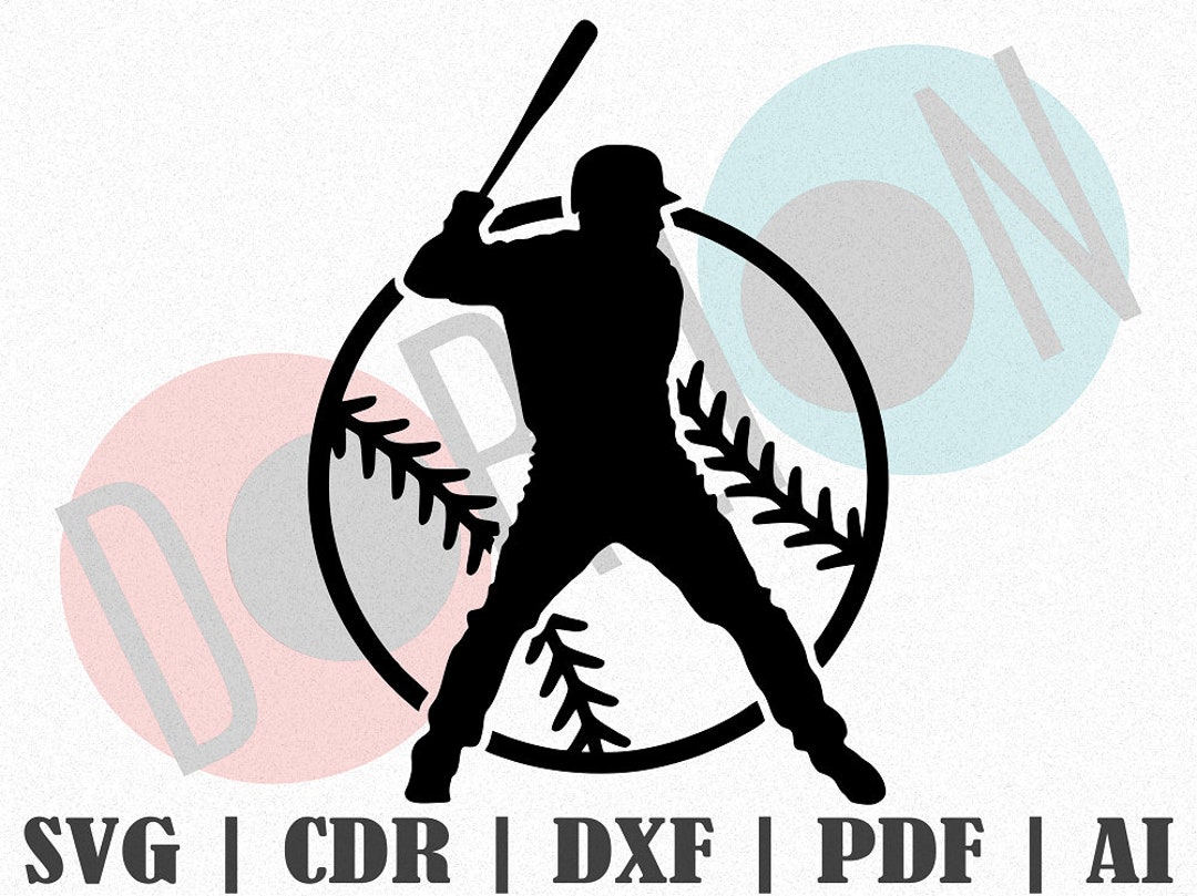 Baseball Player Design SVG, Customize Gift Svg, Vinyl, Bundle Cut File