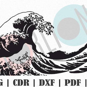 Wave design SVG, Customize Gift Svg, Vinyl, Bundle Cut File, Svg, Pdf, Ai Printable Design Files