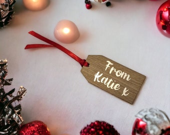 Wooden Gift Tag | Christmas Gift Tag | Reusable Christmas Keepsake