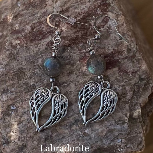 Boucles d'Oreilles en Pierres Naturelles