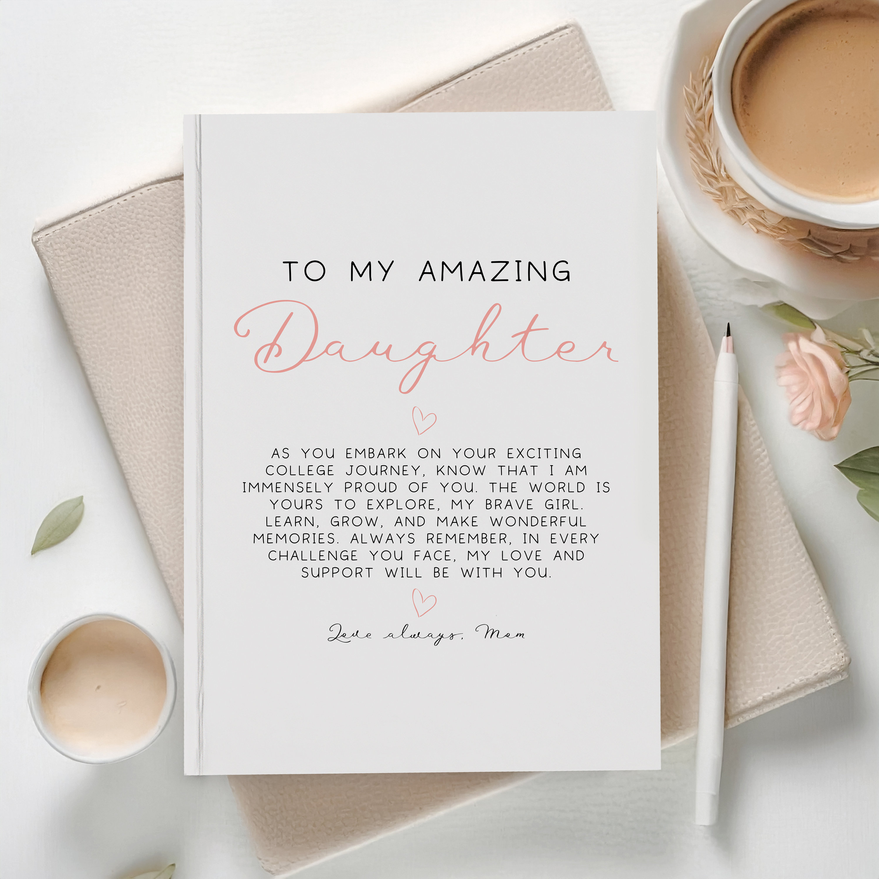 Daughter Leaving for College Journal, Daughter Going to College Gift, College for Daughter ...