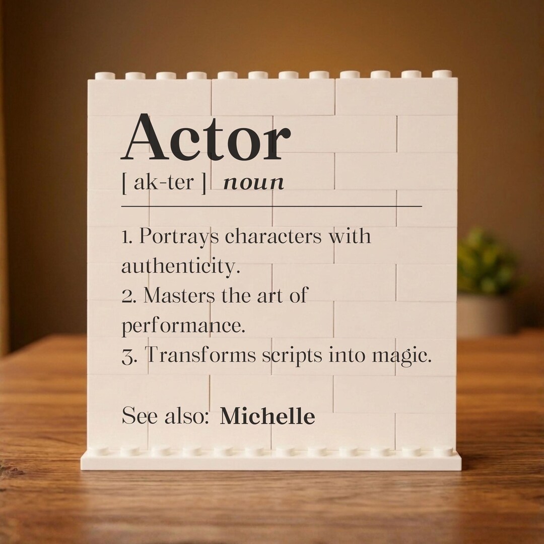Personalized Actor Building Block, Drama Graduate Puzzle Gift, Teather ...