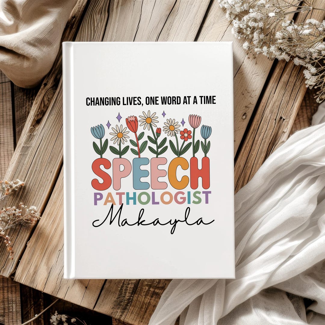 Personalized Speech Pathologist Journal, Slp Week Gift, Speech Therapy ...