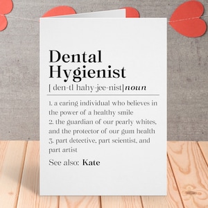 Personalized Dental Hygiene Graduation Card, Dental Hygienist Graduate Cards, Dental School Admission Gift, Dental School Acceptance Gifts