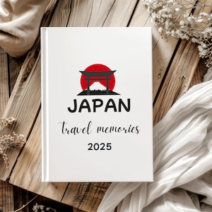 Personalized Japan Travel Journal, Japan Memories Gift, Japan Keepsake Hardcover Journal, Japan Holiday Notebook, Japan Memories Gift