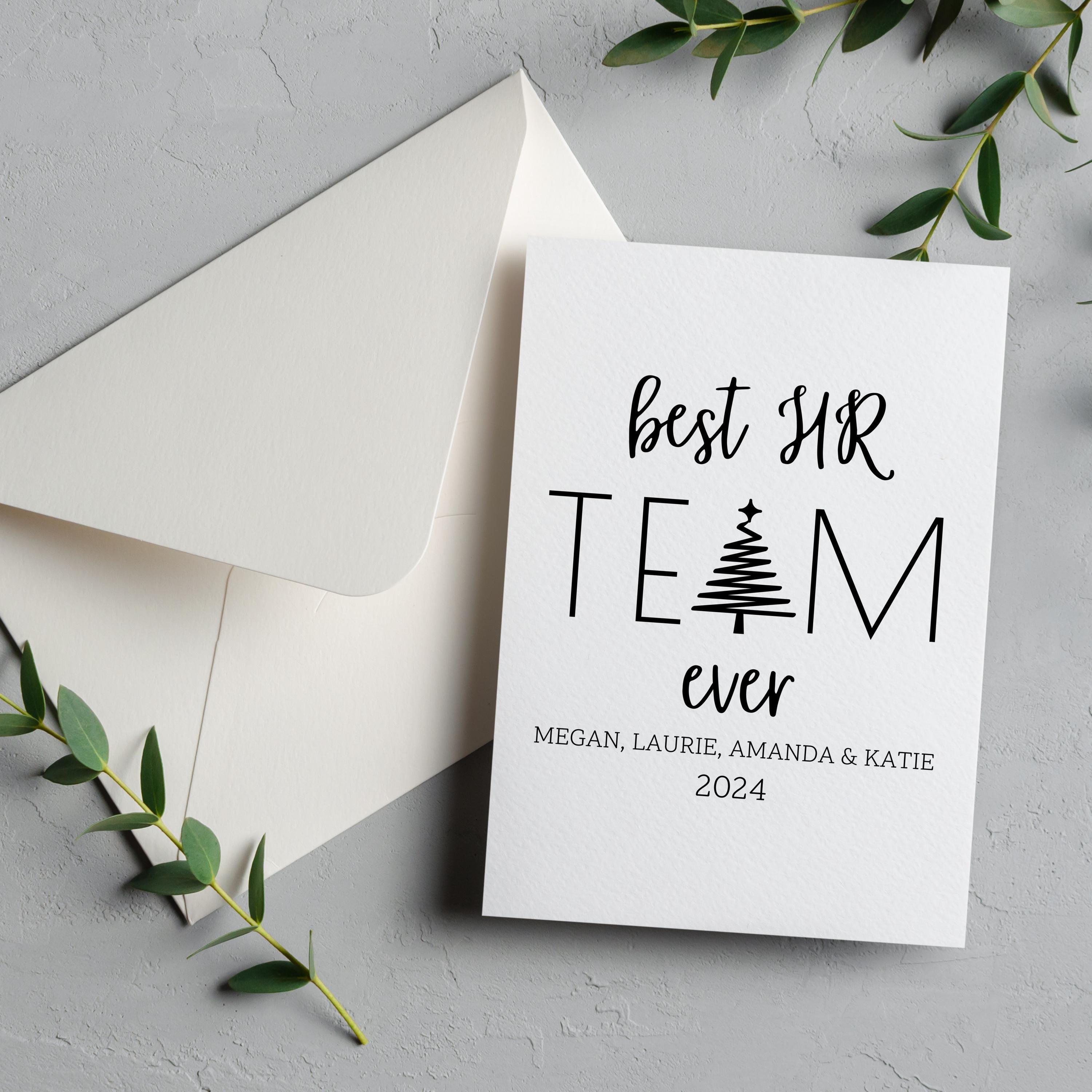 PURESIZE Team Card, Greeting Card, Thank You Card, Colleague Gift